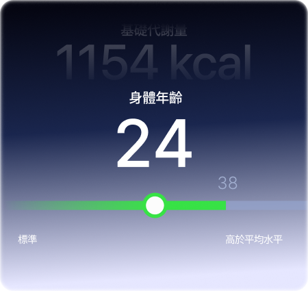 身體年齡及基礎代謝量